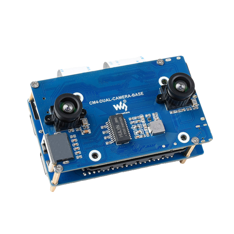 لوحة توسعة الرؤية الثنائية لـ  - مراجعة Raspberry Pi Compute Module 4 Dual Camera Board وسعره